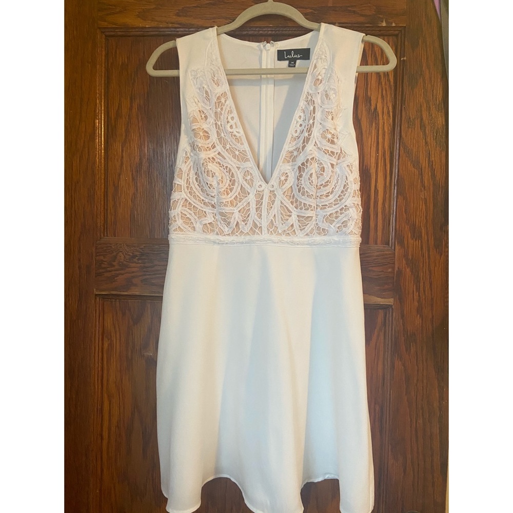 brand new lulu’s white dress